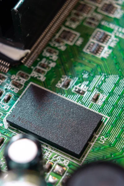 Dijital set-top kutusunun elektronik panosunun üç boyutlu görüntüsü, anakart