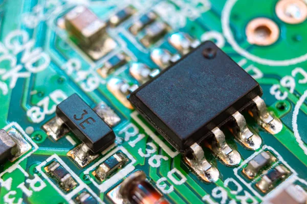Dijital set-top kutusunun elektronik panosunun üç boyutlu görüntüsü, anakart
