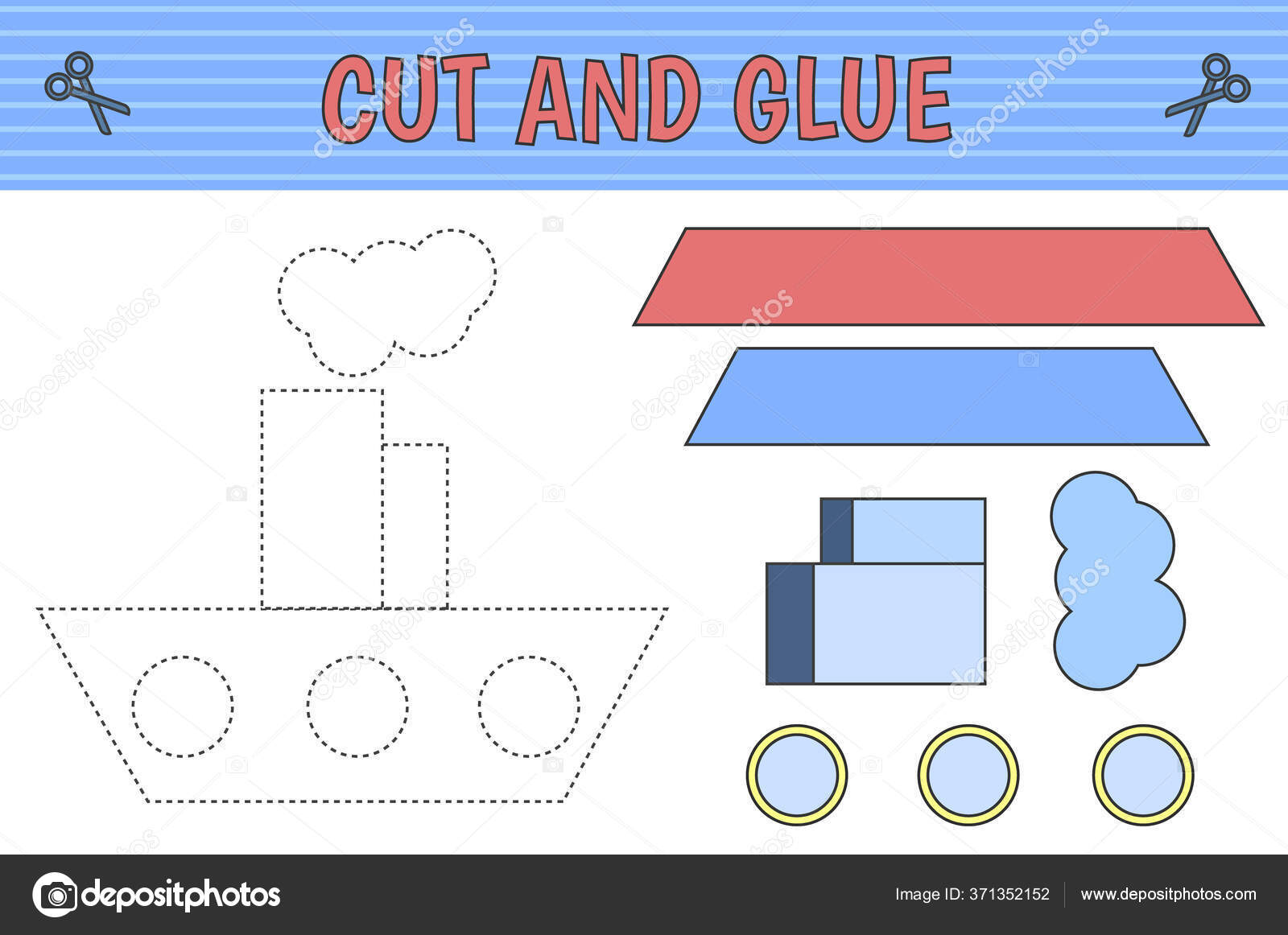 cut glue children s game constructor application shipmade geometric shapes vector stock vector image by c zoui gaide mail ru 371352152 cut glue children s game constructor application shipmade geometric shapes vector stock vector image by c zoui gaide mail ru 371352152