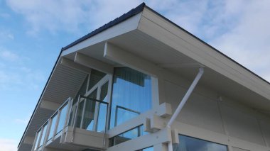 Fachwerk 'li bir evin cephesi