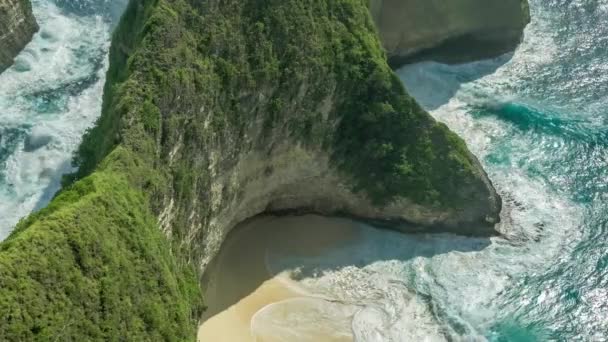 Nusa Penida Adası Bali Endonezya Daki Manta Körfezi Veya Kelingking — Stok video