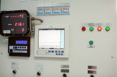 Endüstriyel seralarda doğal gaz boru hattı ve petrol boru hattı kontrol paneli