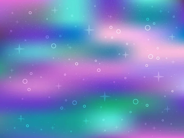 Vector Illustratie Van Zeemeermin Gradiënt Achtergrond Met Regenboog Pastel Kleuren — Stockvector