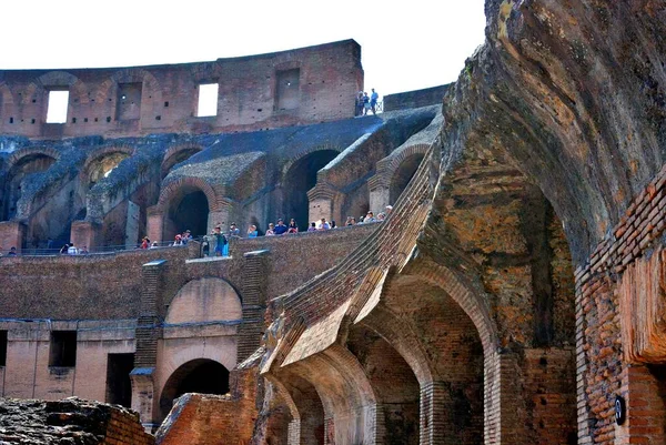 Рим Колізей Деякі Деталі Його Величної Архітектури Інтер Єру — стокове фото