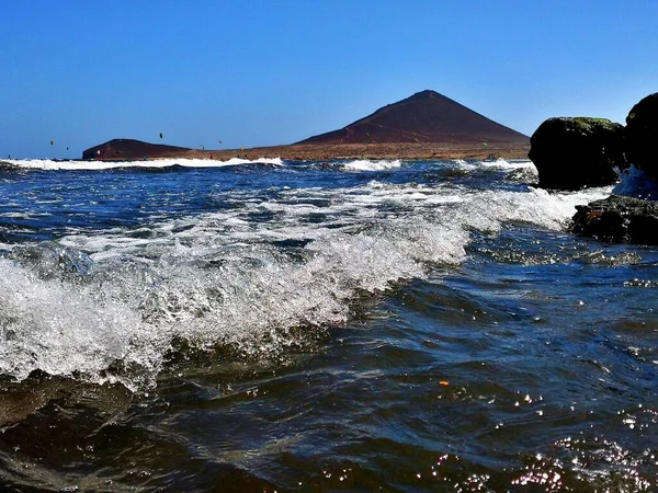 Medano Rocas Charcos Marea Baja — Foto de Stock