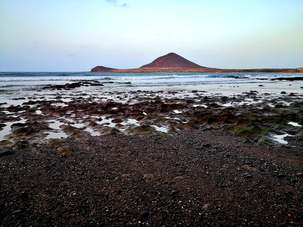 Medano Rocas Charcos Marea Baja — Foto de Stock