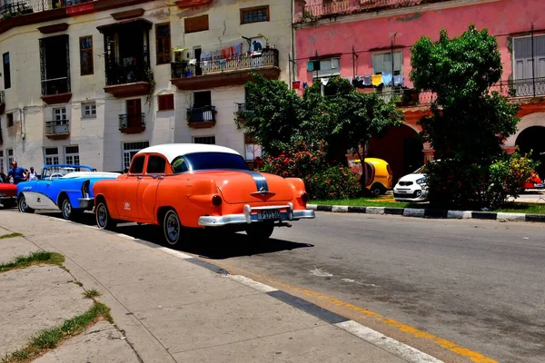Beautiful Colorful Streets Havana 500Th Anniversary Foundation City — Stock Photo, Image