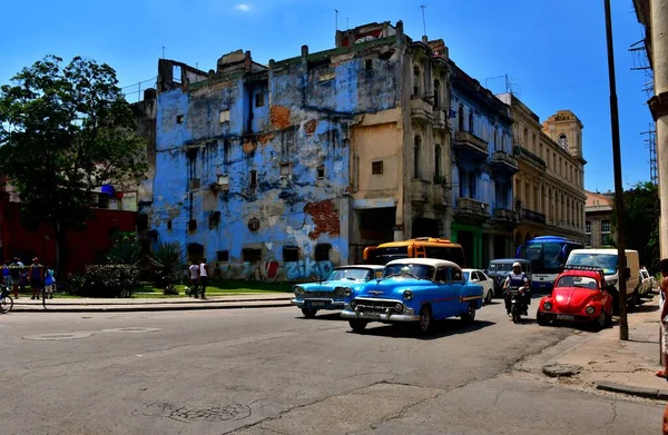 Piękne Kolorowe Ulice Hawany 500 Rocznica Założenia Miasta — Zdjęcie stockowe