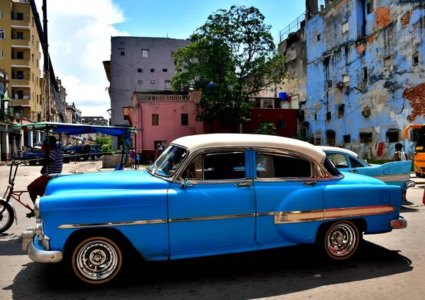 Mooie Kleurrijke Straten Van Havana 500Ste Verjaardag Van Stichting Van — Stockfoto