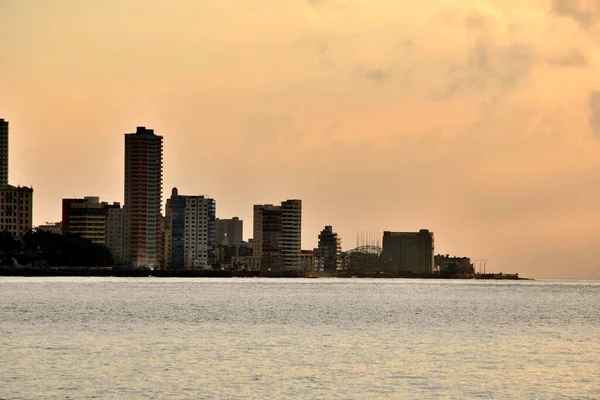 Панорама Міста Гавана Куба 500 Річчя Його Заснування Malecon Habana — стокове фото