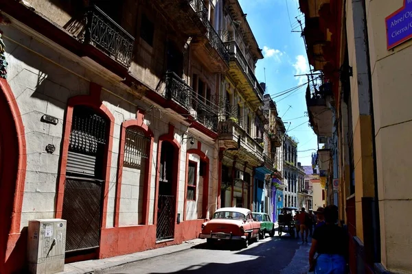 Beaux Coins Rues Colorées Cinq Centième Anniversaire Havane — Photo