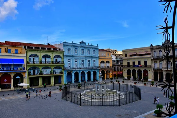 Hermosos Rincones Calles Coloridas Quinientos Años Habana Plaza Vieja —  Fotos de Stock