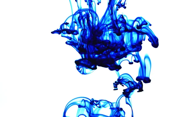 Lebensmittel Blaue Färbung Tropfen Wasser Abstrakte Textur — Stockfoto