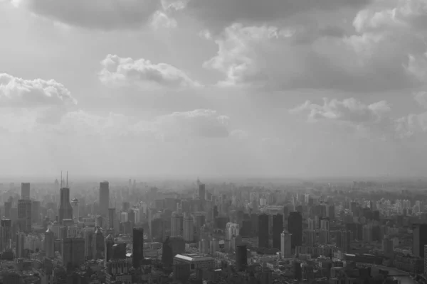 City View form gökdelen mavi gökyüzü Vintage