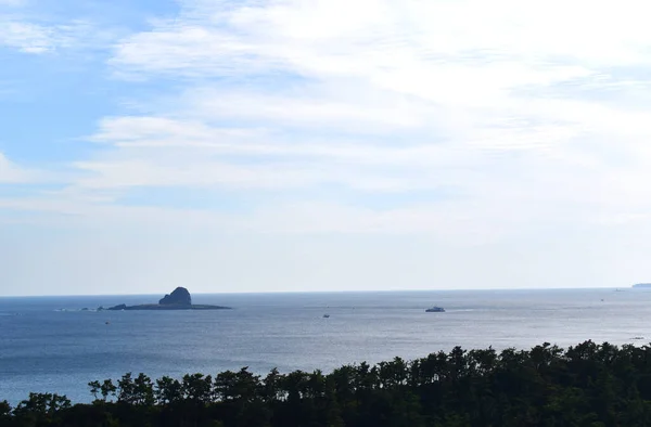 Вид Горы Море — стоковое фото