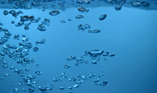 Oppervlak Bubbels Onder Water Achtergrond Grond Kopieer Ruimte — Stockfoto