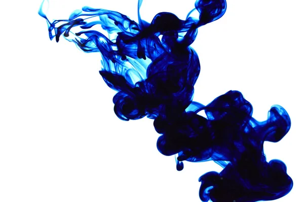 Lebensmittel Blaue Färbung Tropfen Wasser Abstrakte Textur — Stockfoto