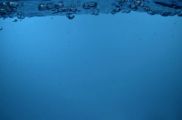 Superfície Bolhas Sob Água Azul Terra Volta Espaço Cópia Imagens De Bancos De Imagens Sem Royalties