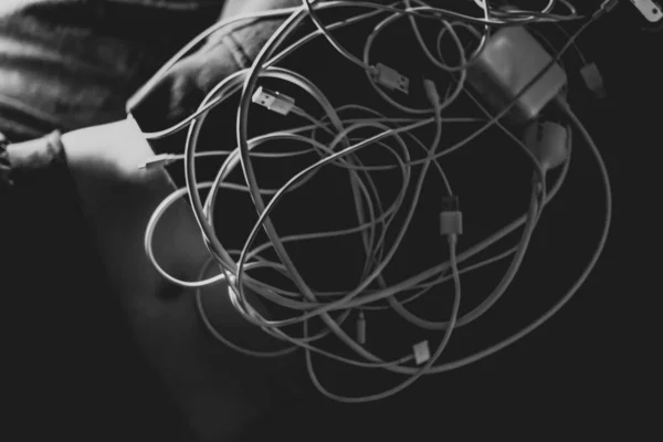 Sosyal, çevrimiçi, kilitlenmiş, çevrimiçi sohbet, siyah ve beyaz