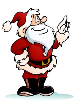 santa izole beyaz işaret