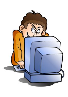 izole beyaz mutlu bkz: bilgisayarda