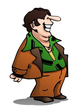 izole beyaz şişman dansçı