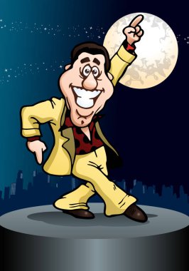 enerjik dans eden işadamı