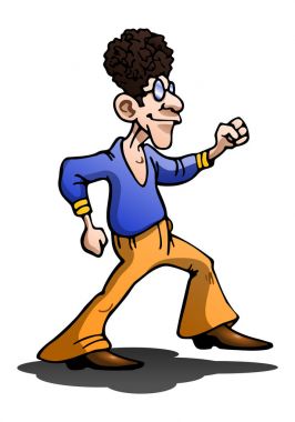 göz kamaştırıcı dansçı ska dans stili izole beyaz