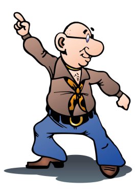 izole beyaz hızlı dans stili