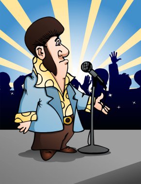 Sahne Alanı'nda güçlü şarkıcı