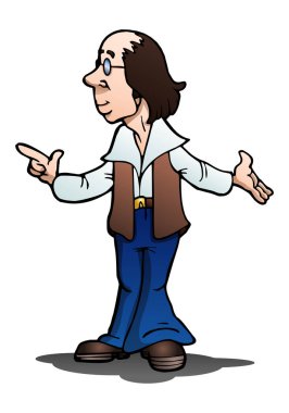 eski stil dansçı izole beyaz