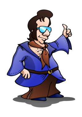 izole beyaz maço dansçı