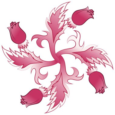 Fırıldak gül çiçek dövme