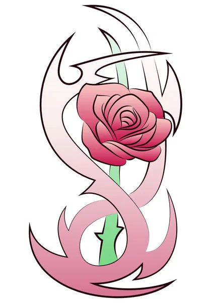 Татуировка с цветами роз — стоковое фото
