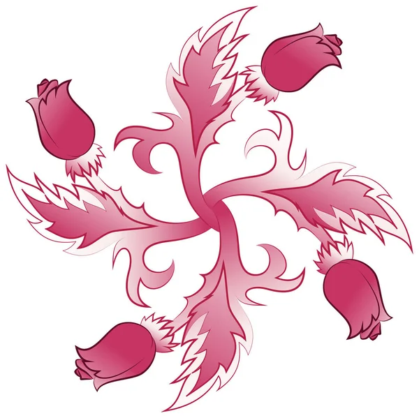 Fırıldak gül çiçek dövme