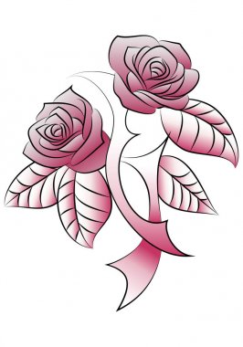 Çift çiçek dövme