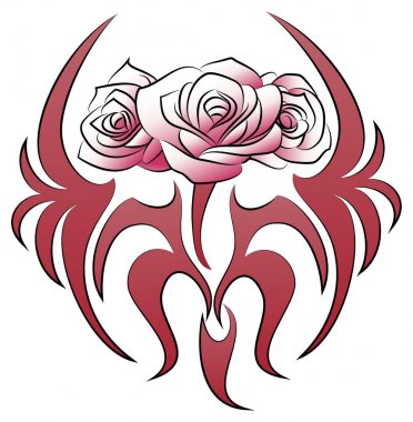 kafes çiçek dövme