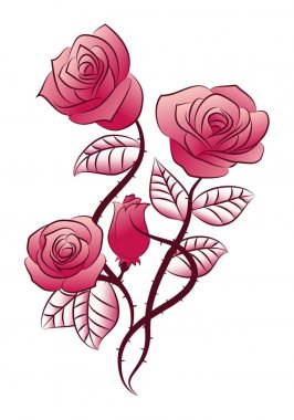 Gül çiçek dövme
