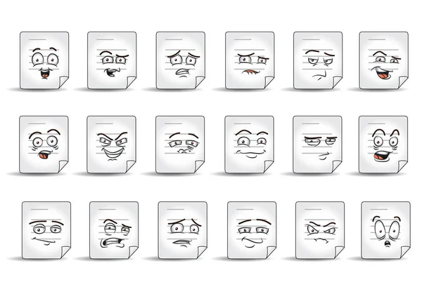 paper note avatar icon set