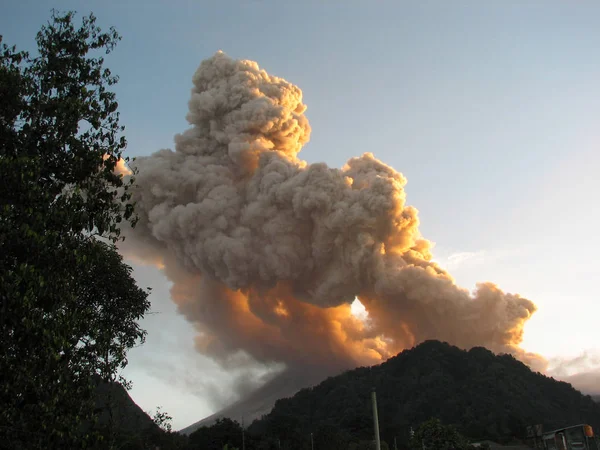 Polvo de erupción del volcán — Foto de Stock