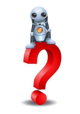 Küçük robot ve sit üst bir soru sembolü