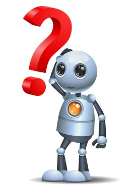 Küçük robot ve soru sembolü