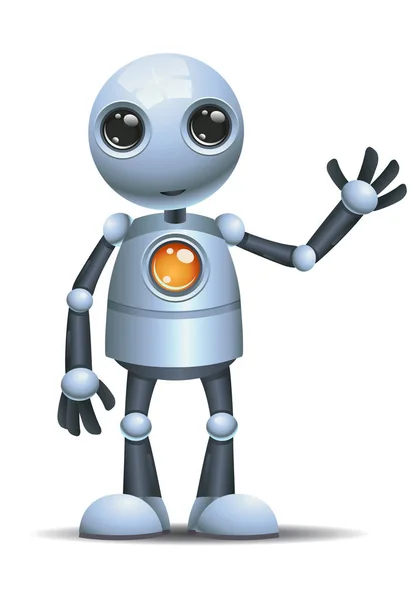 Kleiner Roboter hallo fünf — Stockfoto