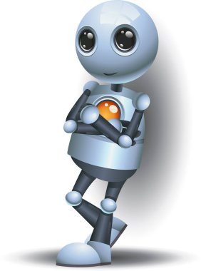 serin küçük robot ayakta