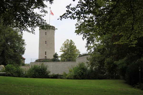 Pohled Donjonskou Věž Hradu Sparrenburg — Stock fotografie