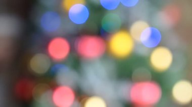 Odaklanamayan renkli çember soyut arkaplan bulanıklığı. Yakın plan..