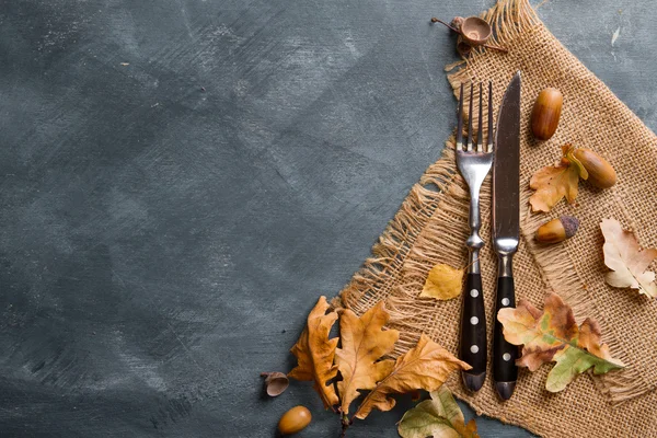 Thanksgiving hösten placera inställning — Stockfoto