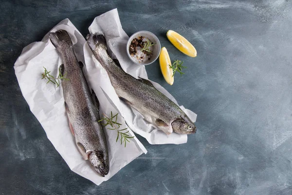 Delicioso pescado fresco (trucha ) —  Fotos de Stock