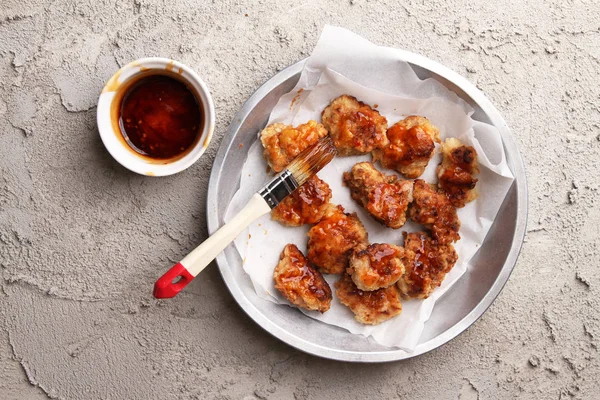 Chinese general tso's chicken or nuggets — Stock Photo, Image