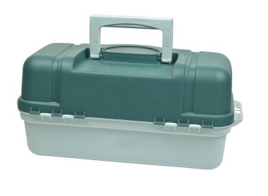 Beyaz arkaplanda izole edilmiş bir kutu